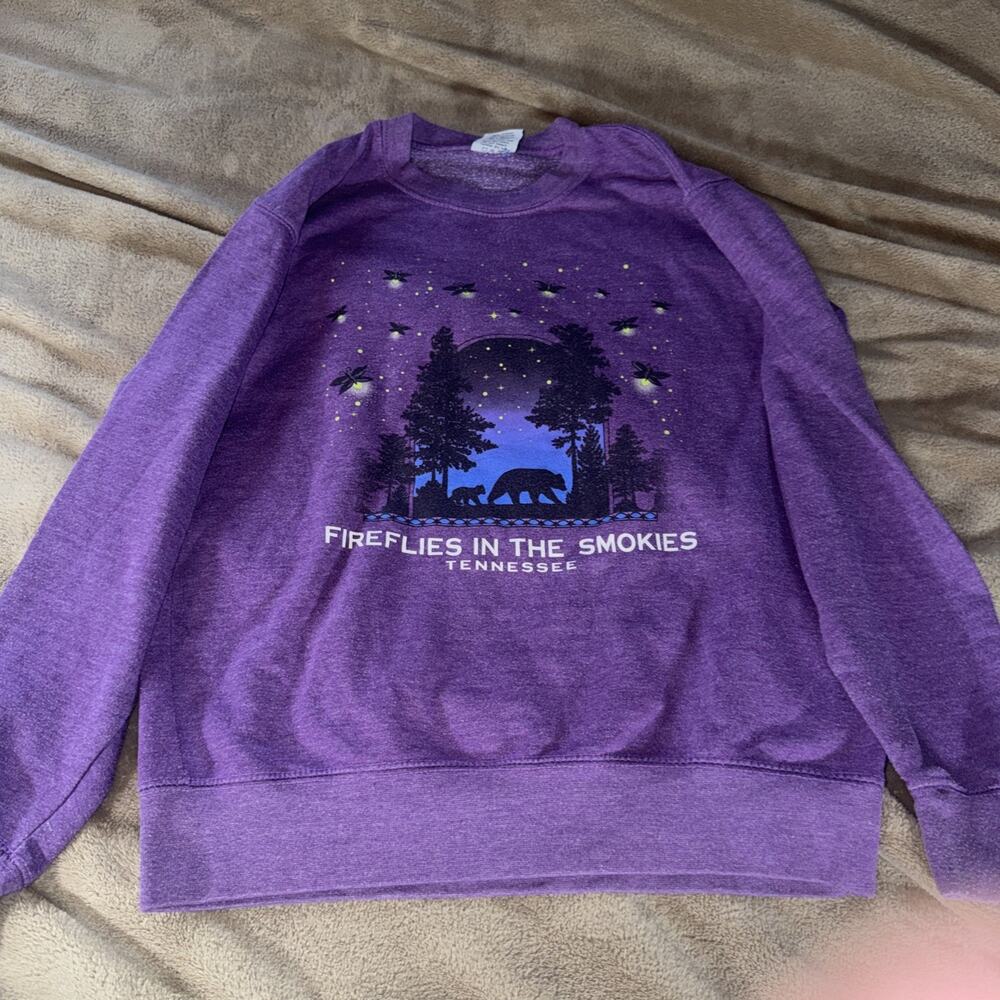 Fireflies In The Smokies Tennessee Sweatshirt size S